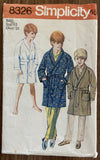 Simplicity 8326 vintage 1960s boy's robe sewing pattern
