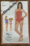 Butterick 6004 vintage 1980s girl's swimsuit pattern pattern