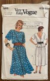 Vogue 8905 vintage 1980s skirt and blouse pattern - wounded Bust 31 1/2, 32 1/2, 34 inches
