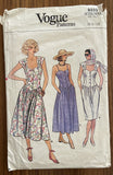 Vogue 9333 vintage 1980s dress pattern Bust 30 1/2, 31 1/2, 32 1/2 inches