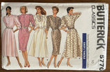 Butterick 5770 vintage 1980s dress sewing pattern