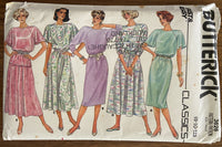 Butterick 3626 vintage 1980s dress sewing pattern