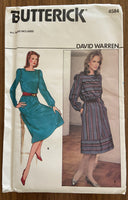 Butterick 4584 vintage late 1970s early 1980s David Warren dress pattern