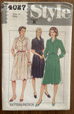 Style 4027 vintage 1980s dress pattern Bust 36 inches