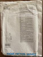 Vogue 1746 size 12 34 inch bust. Vintage 1970s Vogue American Designer Albert Nippon sewing pattern