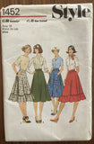 Style 1452 vintage 1970s skirts pattern