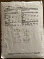 Vogue v1393 Vogue American Designer Kay Unger tiered dress pattern from 2014 Bust 36, 38, 30, 42, 44 inches