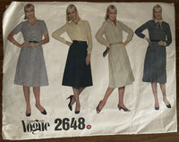 Vogue 2648 vintage 1980s very easy vogue dress pattern Bust 32 1/2 inches