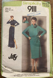 Simplicity 9111 vintage 1970s dress sewing pattern