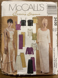 McCall's 3436 vintage 1990s evening elegance evening skirt and tops sewing pattern