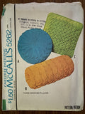 McCall's 5262 vintage 1960s smocked pillow cushion cover sewing pattern