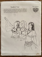 Vintage 1980s Atira's fashions belly dancing Saadia's vest pattern