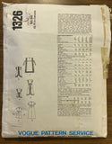 Vogue 1326 little vogue vintage 1970s child's dress and pinafores dress pattern