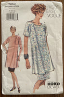Vogue 7050 vintage 1990s Koko Beall tunic and skirt sewing pattern Bust 31 1/2, 32 1/2, 34 inches