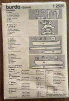 Burda 12526 vintage 70s soft toy and draft excluder sewing pattern. German language instructions