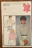 Style 3573 vintage 1980s blouse sewing pattern Bust 32 1/2 inches