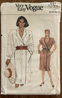 Very easy very vogue 9007 vintage 1980s dress sewing pattern Bust 31 1/2 to 34 inches