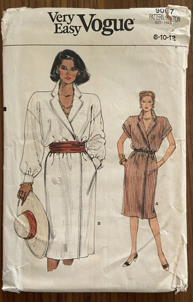 Very easy very vogue 9007 vintage 1980s dress sewing pattern Bust 36 - 38 - 40 inches