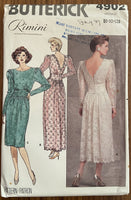 Butterick 4902 vintage 1980s Rimini dress pattern
