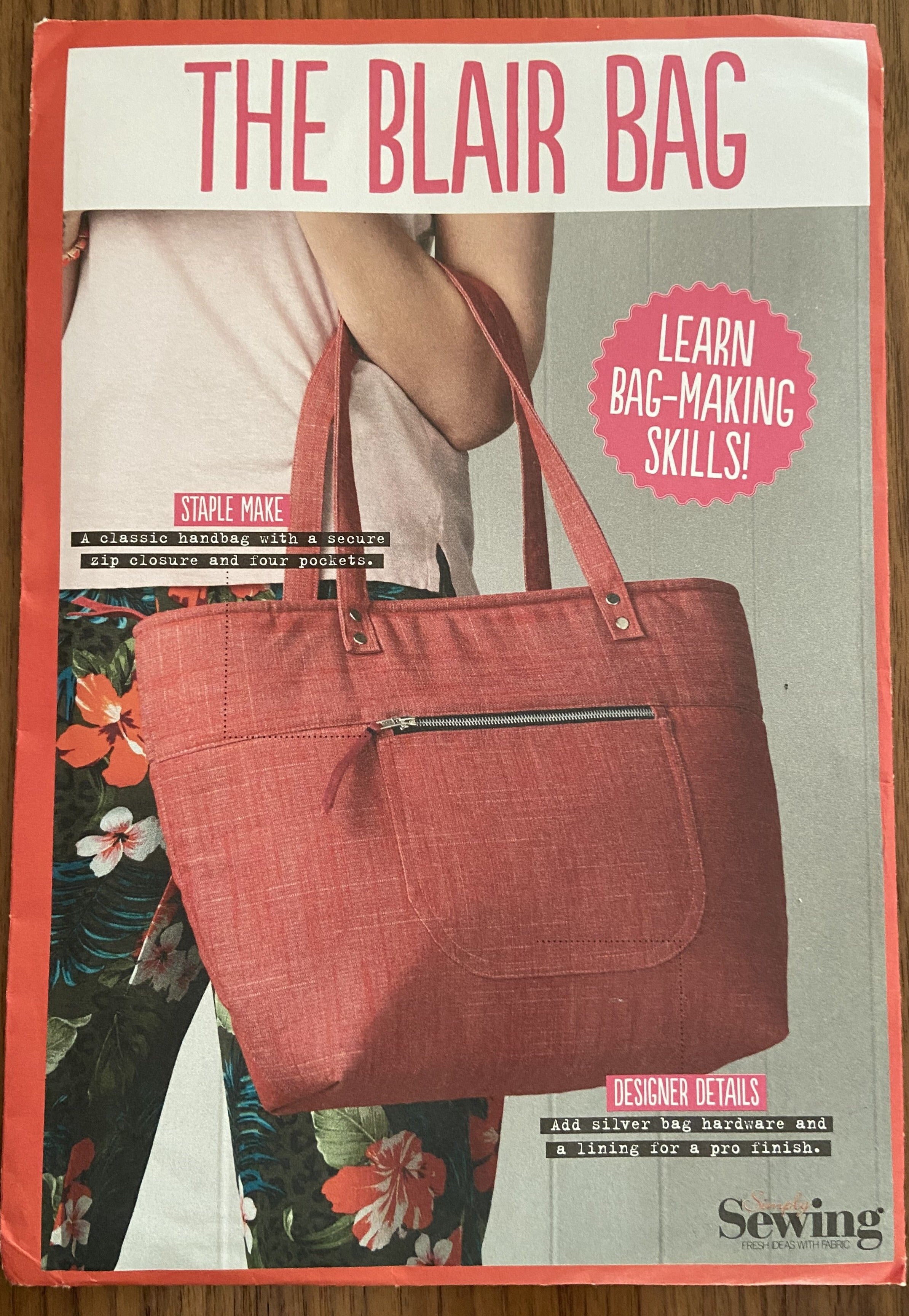 Simply sewing the blair bag sewing pattern