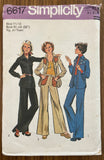 Simplicity 6617 vintage 1970s young girl's shirt-jacket and pants pattern 32 inch bust