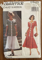 Butterick 6636 vintage 1990s top and skirt sewing pattern