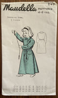 Maudella 547 vintage 1930s or 1940s girl's dressing gown robe sewing pattern