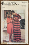 Butterick 4503 vintage 1980s men's nightshirt pattern
