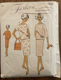 Fashion 7540 vintage1960s skirt and top sewing pattern