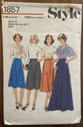 Style 1857 vintage 1970s set of skirts pattern