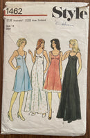Style 1462 5989 vintage 1970s slip sewing pattern with bonus ribbon straps Bust 36 inches
