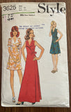 Style 3625 vintage 1970s wrap dress pattern Bust 32 1/2 inches