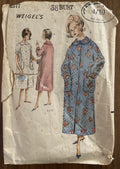 Weigel's 2377 vintage 1960s robe dressing gown sewing pattern wounded Bust 38 inches