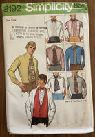 Simplicity 9192 vintage 1970s men's accessory package pattern