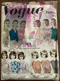 Vogue 3015 vintage 1960s basic proportioned blouses sewing pattern Bust 32 inches