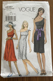 Vogue v8387 vogue dress and sash pattern Bust 34, 36, 38, 40 inches