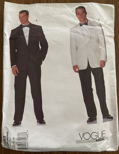 Vogue 2383 men's jacket and pants pattern
