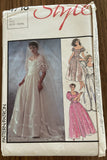Style 4718 vintage 1980s bridal and bridesmaid dress pattern Bust 32 1/2 inches