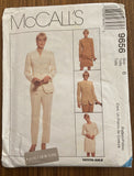 McCall's 9656 vintage 1990s Jones New York jacket, pants and skirt sewing pattern