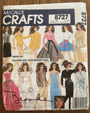 McCall's 8727 1980s doll's clothes pattern for Brooke doll