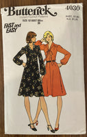 Butterick 4030 vintage 1970s dress pattern