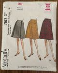 McCall's 7978 vintage 1960s proportional skirt set sewing pattern wounded bargain Waist 23 inches