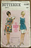 Butterick 4166 vintage 1960s apron sewing pattern