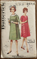 Butterick 2616 vintage 1960s maternity dress sewing pattern