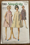 Simplicity 7393 vintage 1960s maternity dress sewing pattern