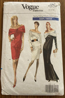 Vogue 7357 vintage 1980s dress pattern bust 34 - 36 - 38 inches
