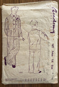 Academy 1677 vintage 1950s child's pajamas sewing pattern 23 inch chest