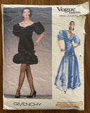 Vogue 1993 Vogue Paris Designer Givenchy dress pattern Bust 32 1/2 inches