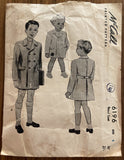 McCall 6196 1940s child's sewing pattern Size 4 years