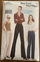 Vogue 9537 pants sewing pattern Waist 23, 24, 25 inches